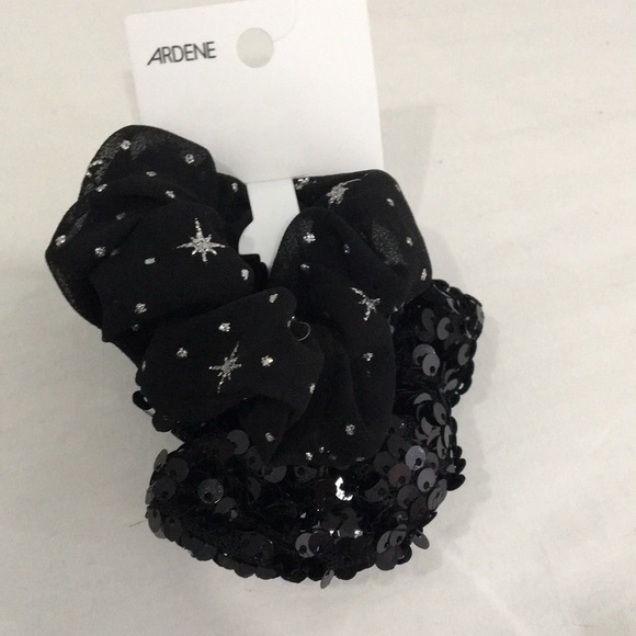 Two Black Sequence Hair Scrunchies - Ardene - Picture 3 of 3